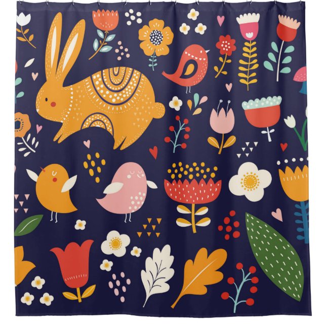 Big spring Easter collection of flowers, leaves, b (Front)