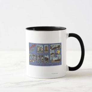 Big Spring, Texas - Large Letter Scenes Mug