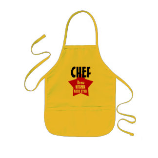 Big Star Custom Name CHEF Kitchen Rock Star V02A1 Kids Apron