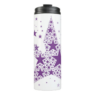 Big Star made of Small Stars in Violet Purple Colo Thermal Tumbler