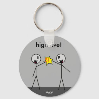 big stick high5, 5!, high five!, -DTT Keychain