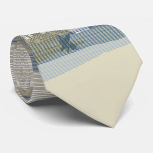 Big Sunset Hawaiian Island Two-sided Printed Tie