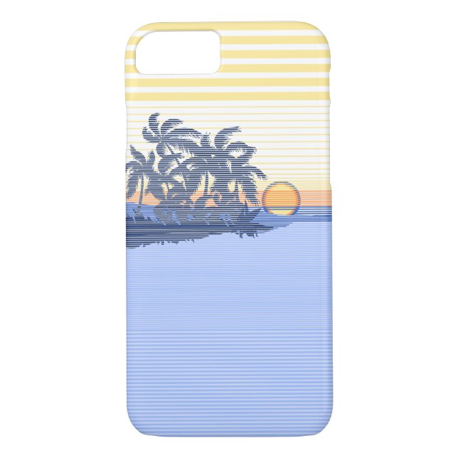 Big Sunset Stripe Hawaiian iPhone 7 case (Back)
