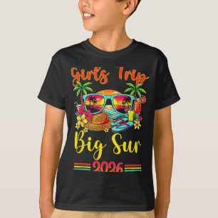Big Sur Beach CA Summer Vibes Sunset Women Girls T-Shirt