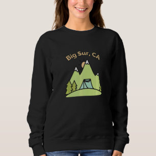 Big Sur Ca Mountains Hiking Climbing Camping & Out Sweatshirt