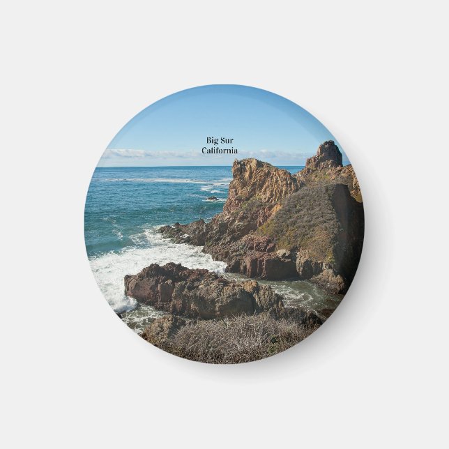 Big Sur, Calfornia, Labelled, Magnet (Front)