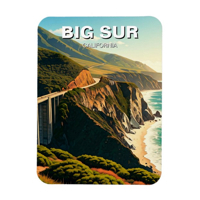 Big Sur California Central Coast Magnet (Vertical)