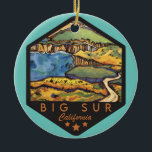 Big Sur California Ceramic Ornament<br><div class="desc">Big Sur California Ceramic Ornament</div>
