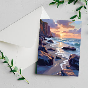 Big Sur, California Coast Painting Card