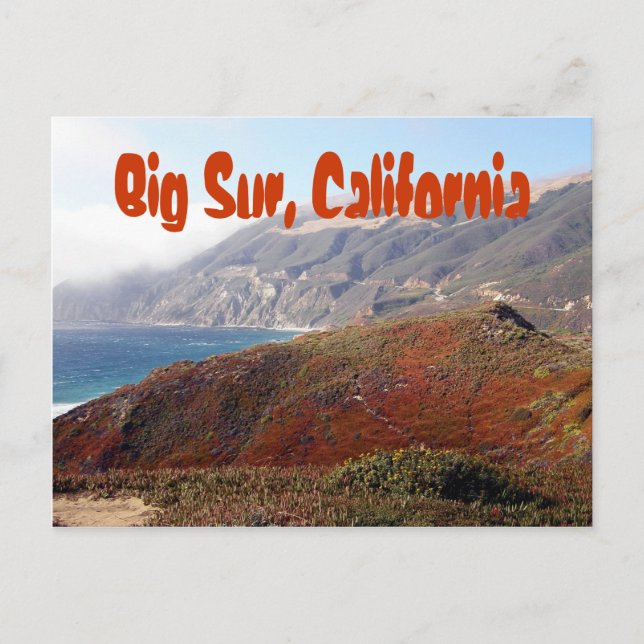 Big Sur, California landscape Postcard (Front)