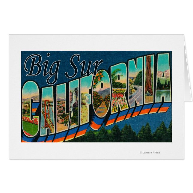 Big Sur, California - Large Letter Scenes (Front Horizontal)