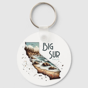 Big Sur California Souvenir Gift Keychain