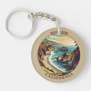 Big Sur California USA Keychain