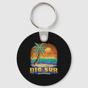 Big Sur California Vintage Distressed Souvenir Keychain