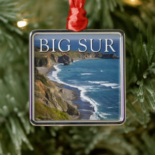 Big Sur Coastline   California Metal Ornament