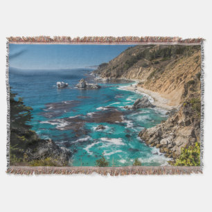Big Sur Coastline,West Coast,Pacific Coast Throw Blanket