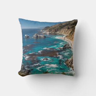 Big Sur Coastline,West Coast,Pacific Coast Throw Pillow