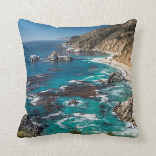 Big Sur Coastline,West Coast,Pacific Coast Throw Pillow