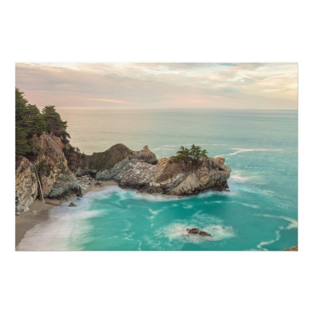 Big Sur McWay Falls Scenery Photo Print (Front)