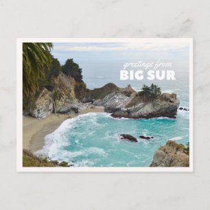 Big Sur McWay Waterfall Pacific Coast Highway Postcard