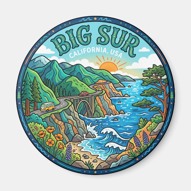 Big Sur USA Magnet (Front)