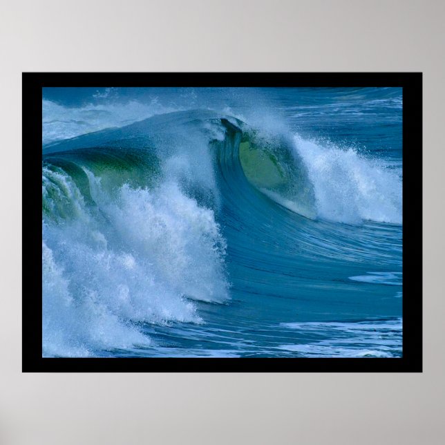 Big Surf Ocean Wave Poster (Front)