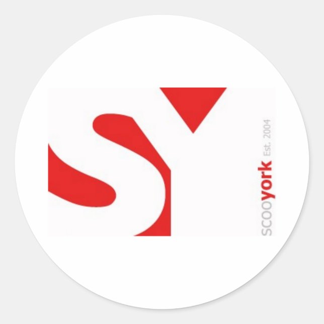 Big SY Classic Round Sticker (Front)