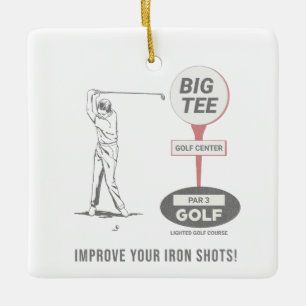 Big Tee Golf Course La Mirada Ceramic Ornament