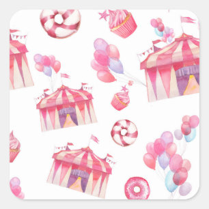Big Tent Sweets Square Sticker