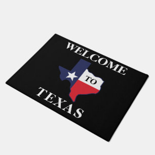 Big Texas Red White Blue Doormat