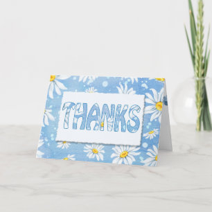Big Thanks Daisy Design Thank You Card