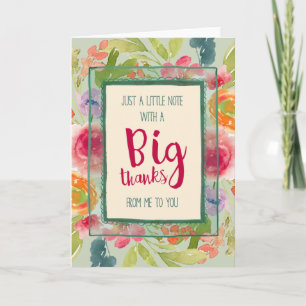 Big Thanks Thank You Card