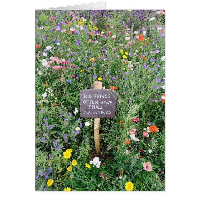 Big Things Small Beginnings Card (Front)