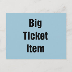 Big Ticket Item Postcard