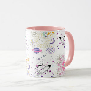 Big Time and Space Mandala Patchwork Pattern Coffe Mug