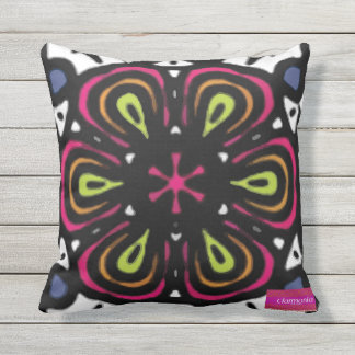 Big to flower outdoor pillow