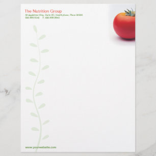 Big Tomato Nutritionist Letterhead