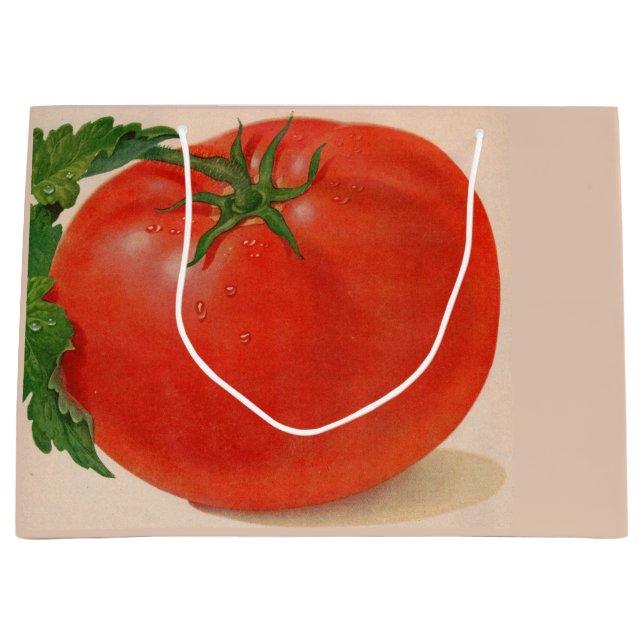 BIG tomato print Large Gift Bag (Front)