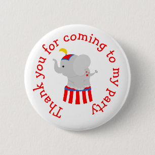 Big Top Circus Carnival 'Thank you for coming' 2 Inch Round Button