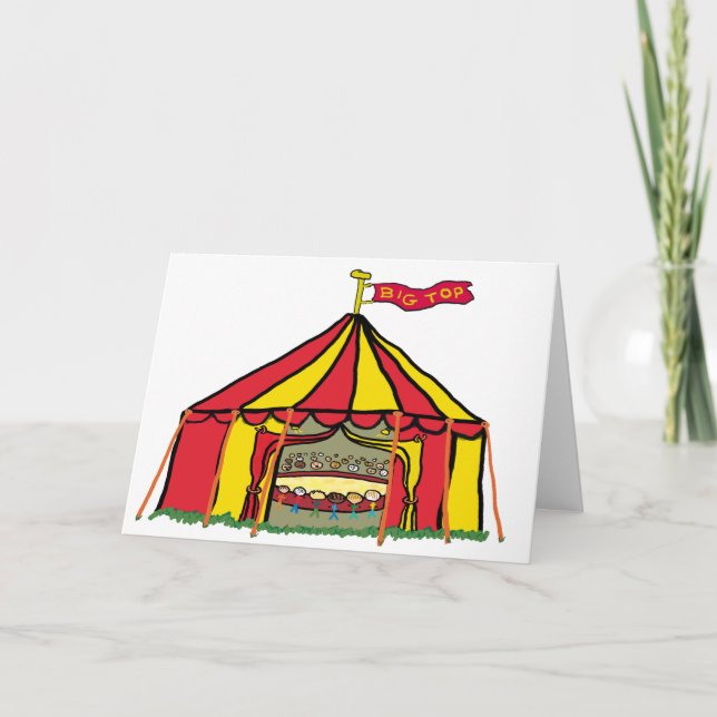Big Top Circus Tent Card (Front)
