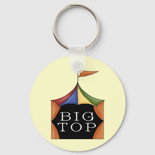 Big Top Circus Tent Keychain (Front)