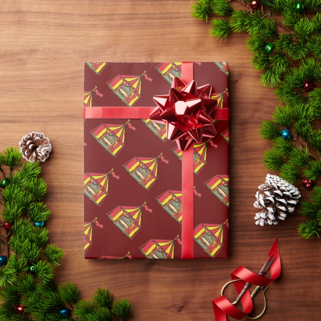 Big Top Circus Tent Wrapping Paper (Holiday Gift)