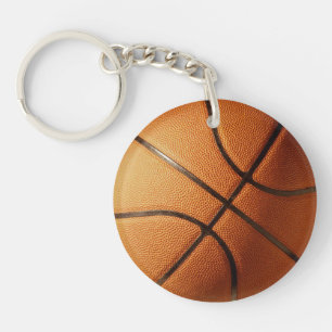 Big Traditional Orange Basketball, Keychain