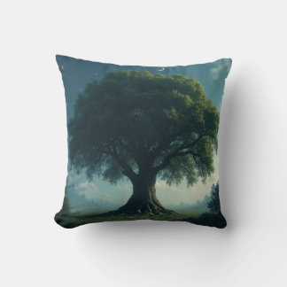 big tree throw pillow