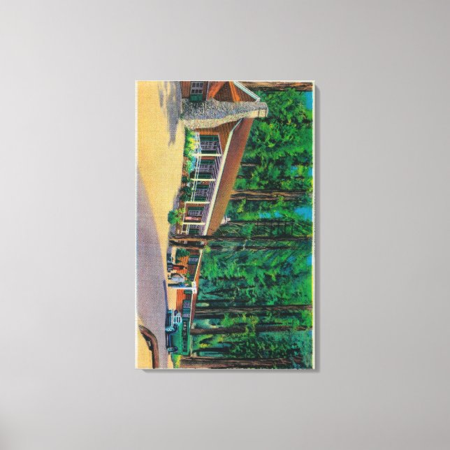 Big Trees Lodge in The Mariposa Grove Canvas Print (Front)