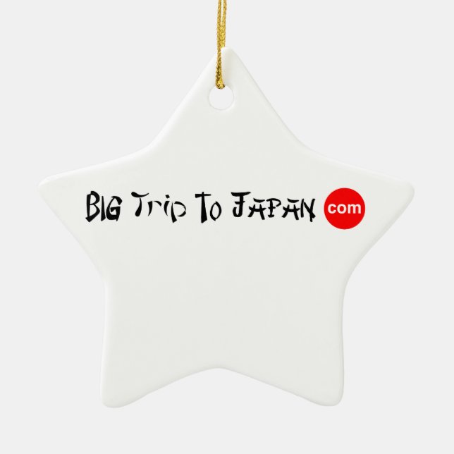 Big Trip To Japan Star Ornament (Front)