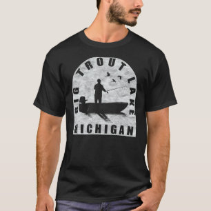 Big Trout Lake Fishing Michigan T-Shirt