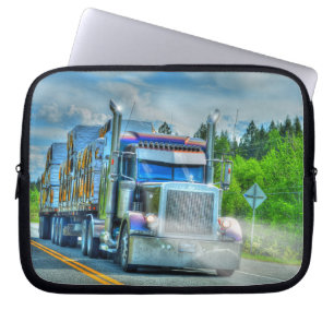 Big Truck and Highway Art for Lorry-lovers Laptop Sleeve
