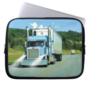 Big Truck and Highway Art for Lorry-lovers Laptop Sleeve