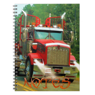 Big Truck and Highway Art for Lorry-lovers Notebook